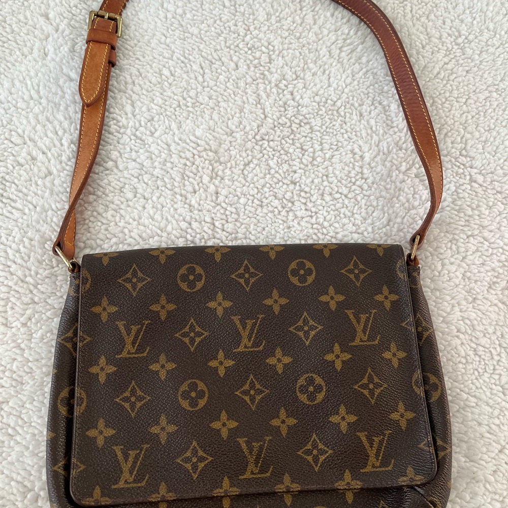 Louis Vuitton Brown Monogram Canvas Shoulder Bag